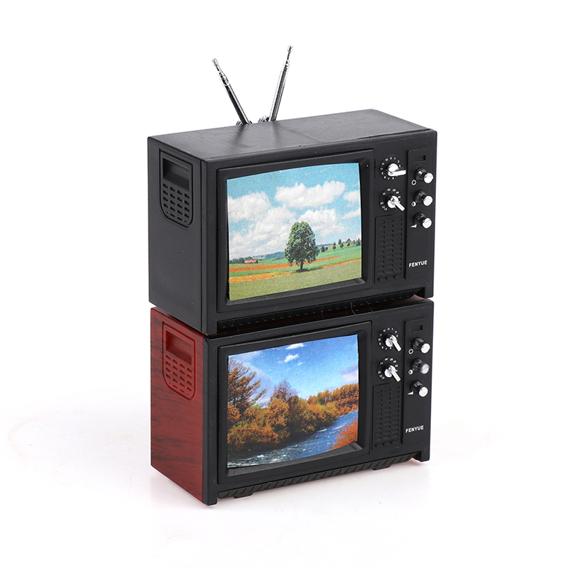 1pc 1/12 Dollhouse Mini Televi - Woodworking Tv recensione e prezzo