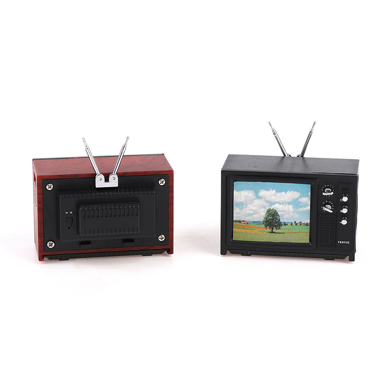 1pc 1/12 Dollhouse Mini Televi - Woodworking Tv recensione e prezzo