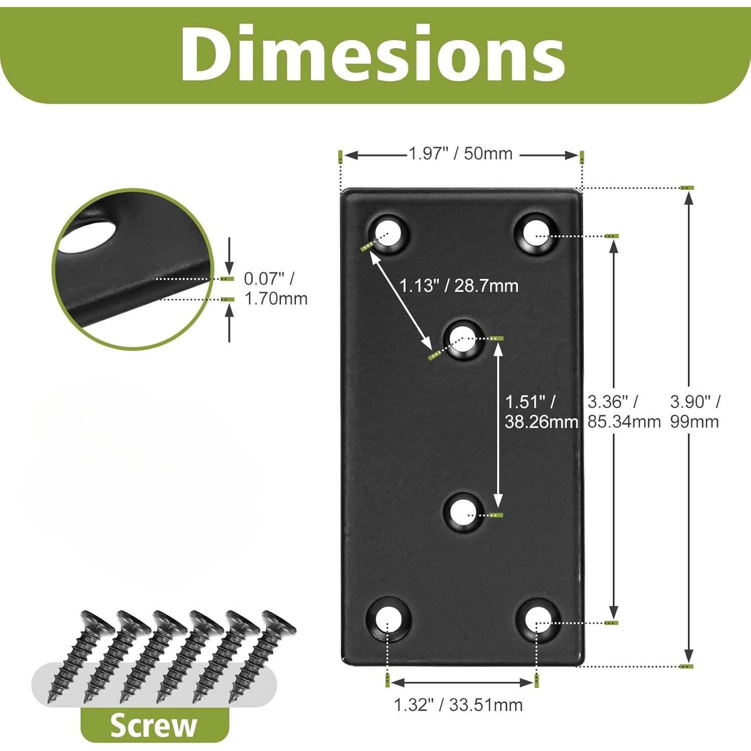 Flat Straight Brace Bracket, B - Woodworking X Brace recensione e prezzo