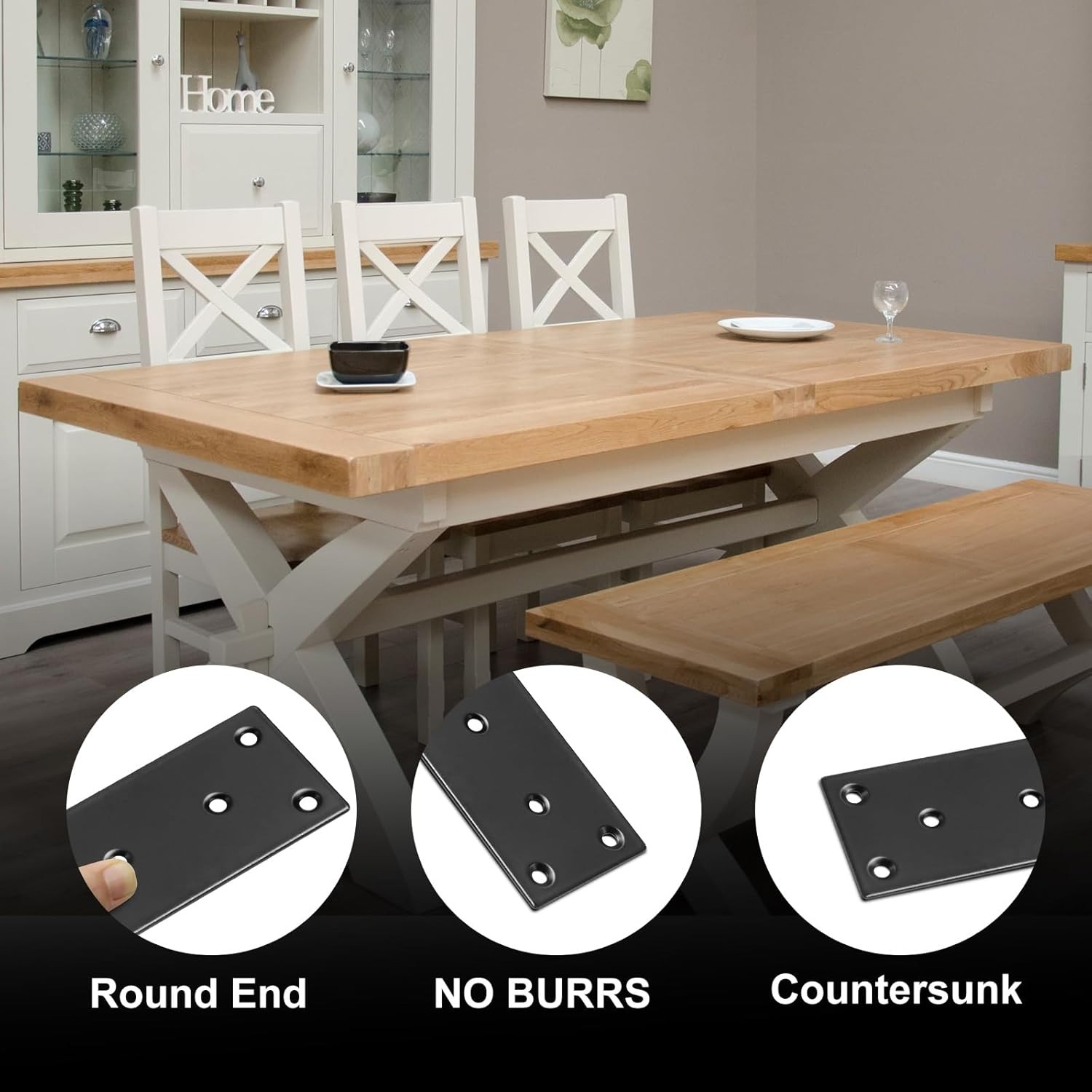 Flat Straight Brace Bracket, B - Woodworking X Brace recensione e prezzo