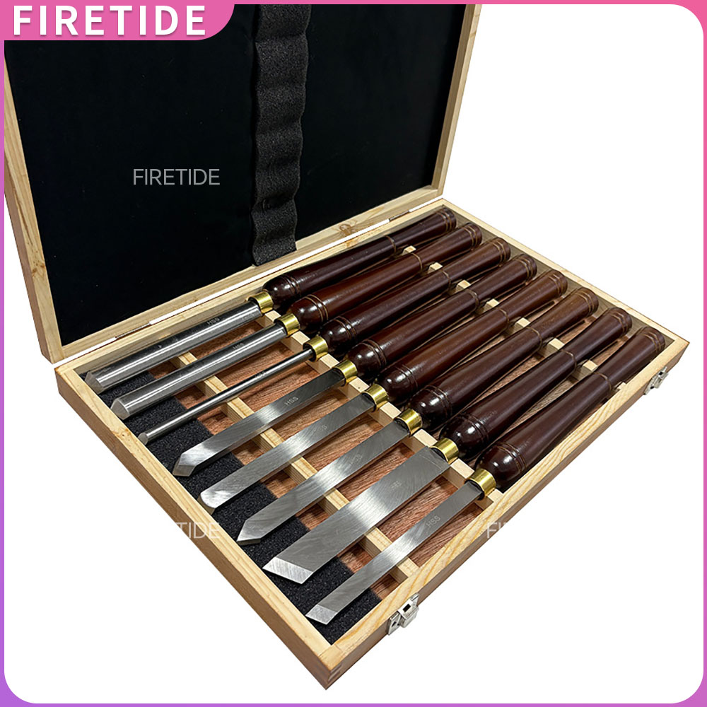 8pcs HSS Woodturning Chisel Se - Skew Chisel Wood recensione e prezzo