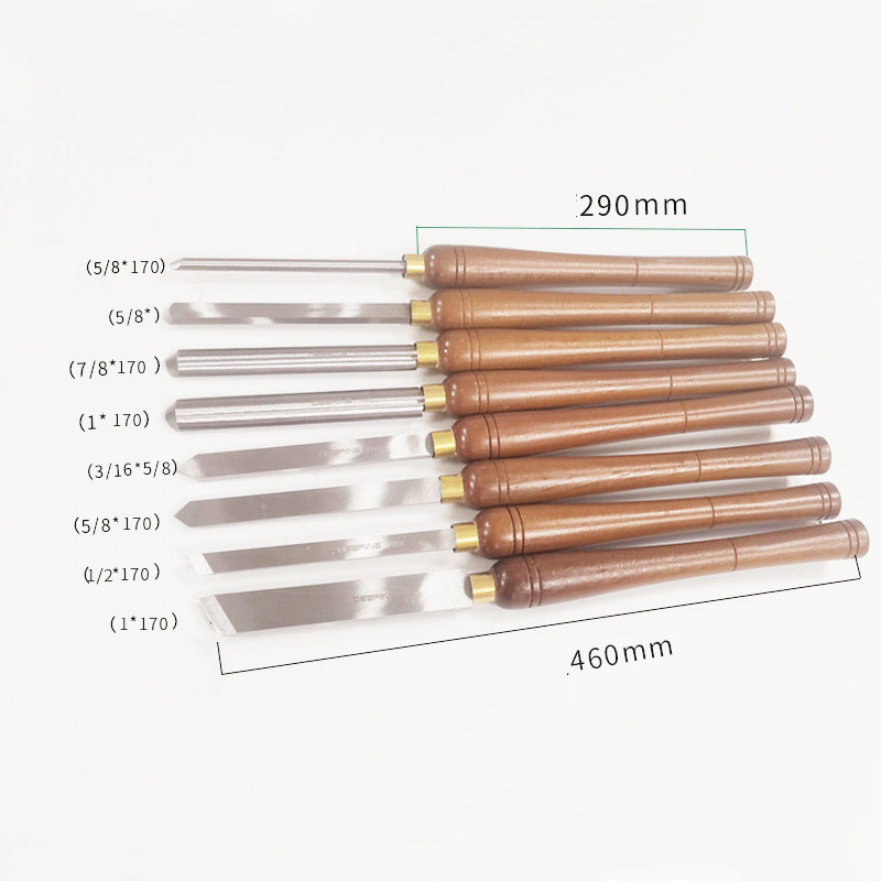 8pcs HSS Woodturning Chisel Se - Skew Chisel Wood recensione e prezzo