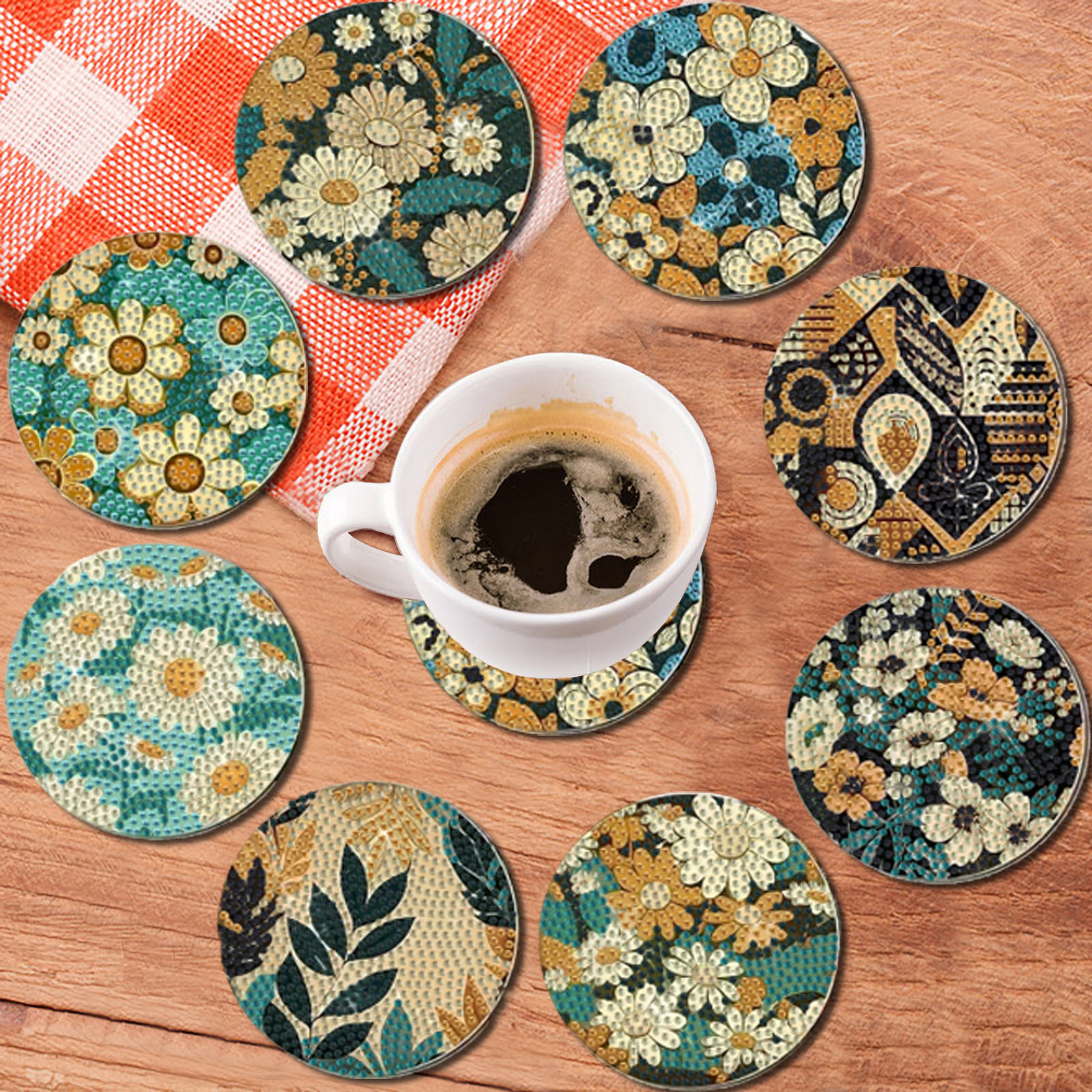 8 pieces DIY diamond Painting  - Woodworking Hobbies recensione e prezzo
