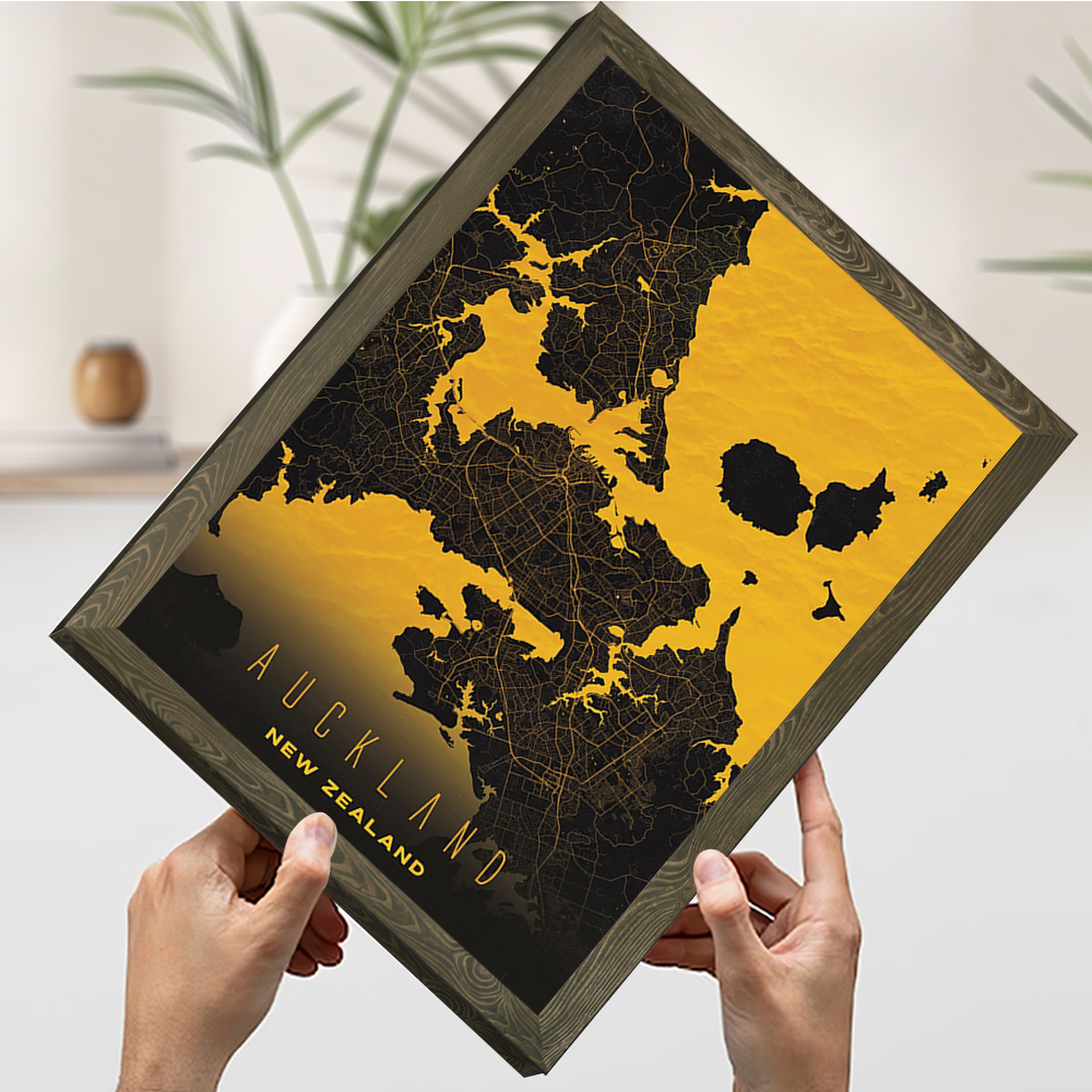 Auckland New Zealand City Map  - Woodworking New Zealand recensione e prezzo