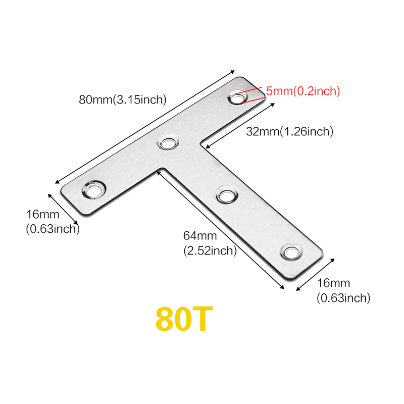 3-20pcs, T Shaped Mending Plat - Woodworking X Brace recensione e prezzo
