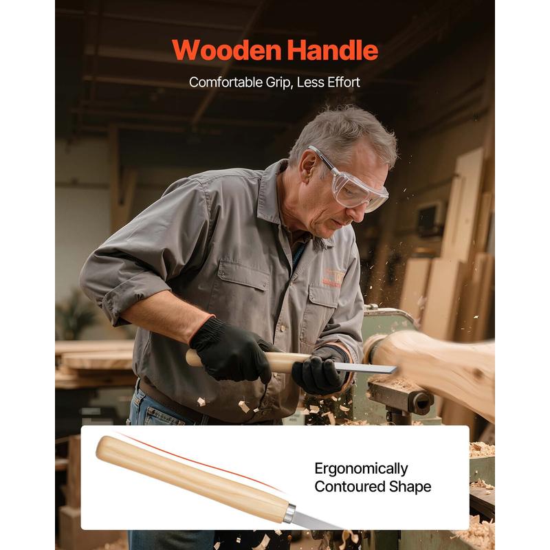Wood Lathe Turning Tool Set, 8 - Skew Chisel Wood recensione e prezzo