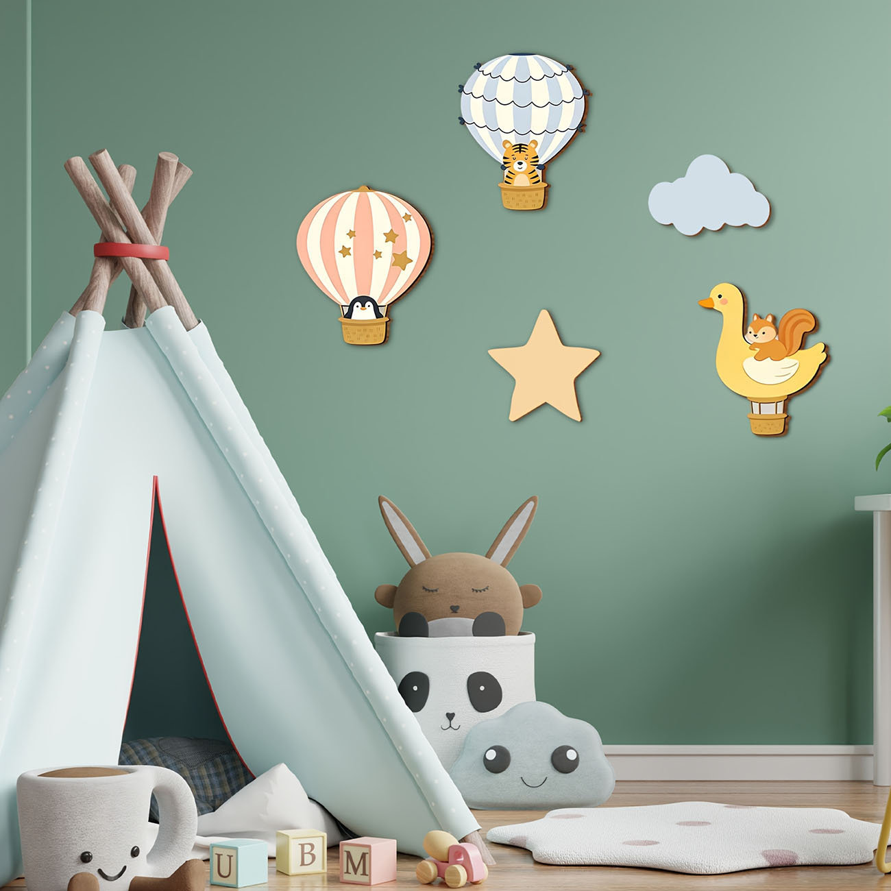 5Pcs Animal Hot Air Balloon Wo - Woodworking Hobbies recensione e prezzo