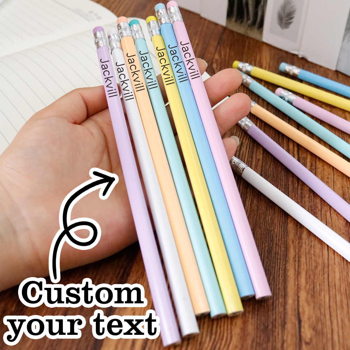 Custom Text Pencils,Personaliz - Woodworking School recensione e prezzo