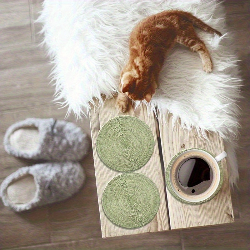 6pcs 4in Round Retro Green Gro - Woodworking Room recensione e prezzo