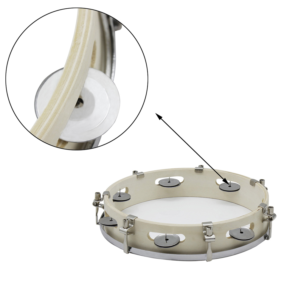10 Inches Tambourine Adjustabl - Woodworking Zone recensione e prezzo